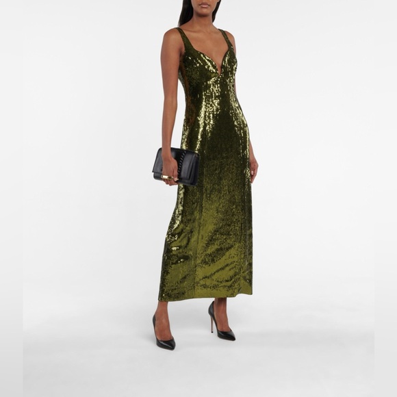 Galvan London Savannah Sequined Tulle Midi Dress - Picture 3 of 11